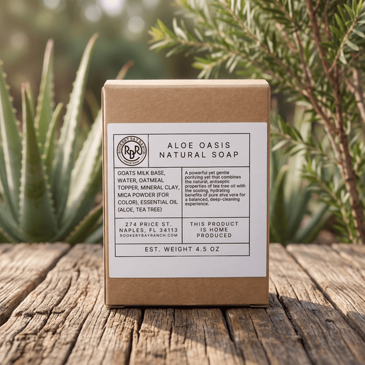 Aloe Oasis Goat’s Milk Soap | 4.5oz - Rookery Bay Ranch