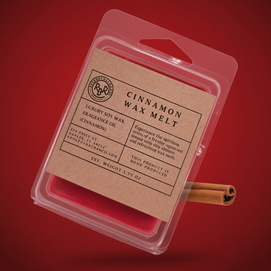 Cinnamon Soy Wax Melt - Rookery Bay Ranch Candles and Soaps