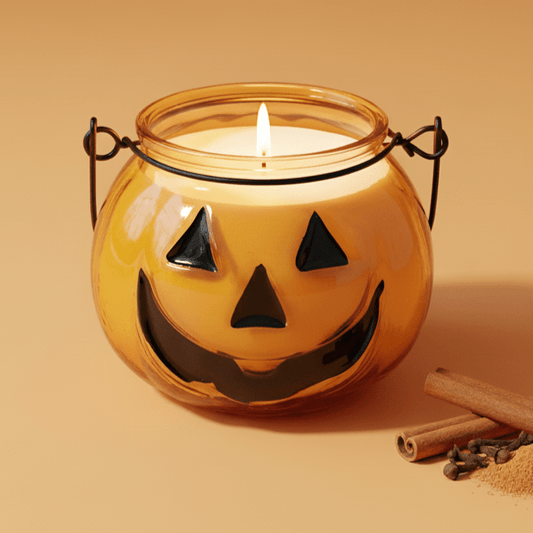 Jack - o' - Lantern Pumpkin Spice Soy Candle - Rookery Bay Ranch Candles and Soaps