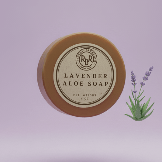 Lavender and Aloe Beauty Natural Soap - Gentle Cleansing Bar - Rookery Bay Ranch Candles and Soaps