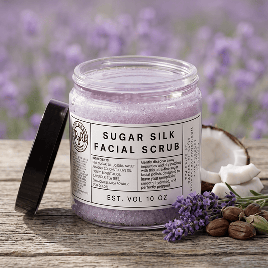 Lavender & Sugar Face Scrub - Gentle Exfoliating Scrub | 10oz - Rookery Bay Ranch