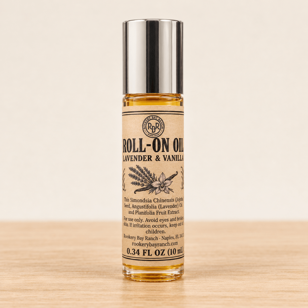 Lavender & Vanilla Jojoba Oil Roll-On | 10 mL - Rookery Bay Ranch