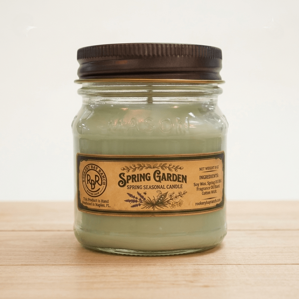 Spring Garden Soy Candle | 8oz - Rookery Bay Ranch