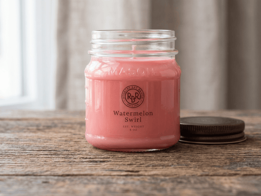 Watermelon Swirl Soy Candle | 8oz - Rookery Bay Ranch