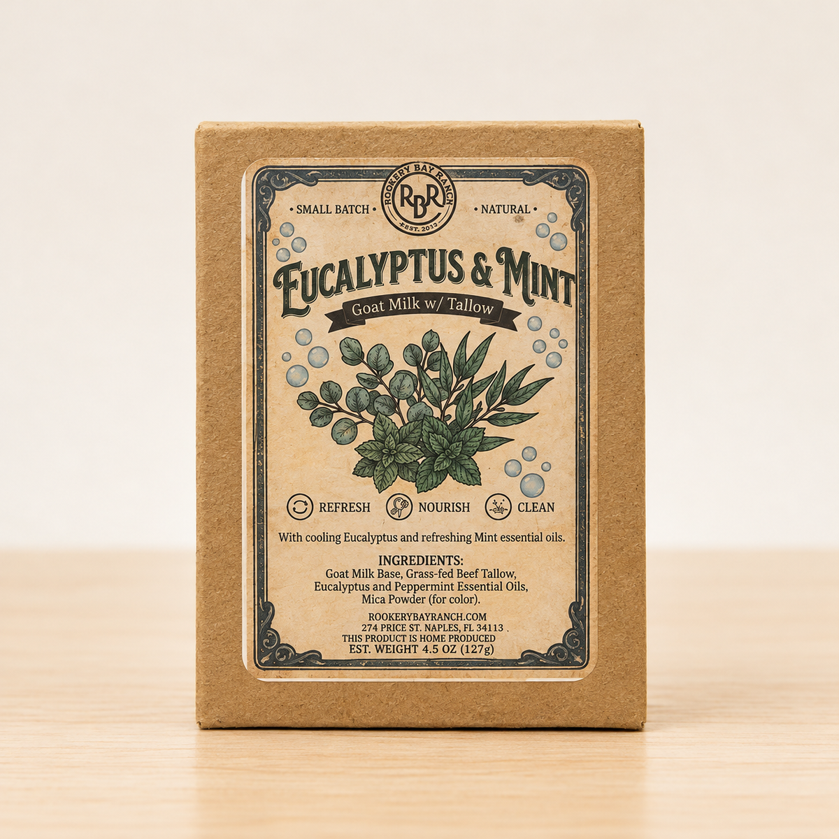 Eucalyptus & Mint Goat’s Milk & Tallow Soap | 4.5oz