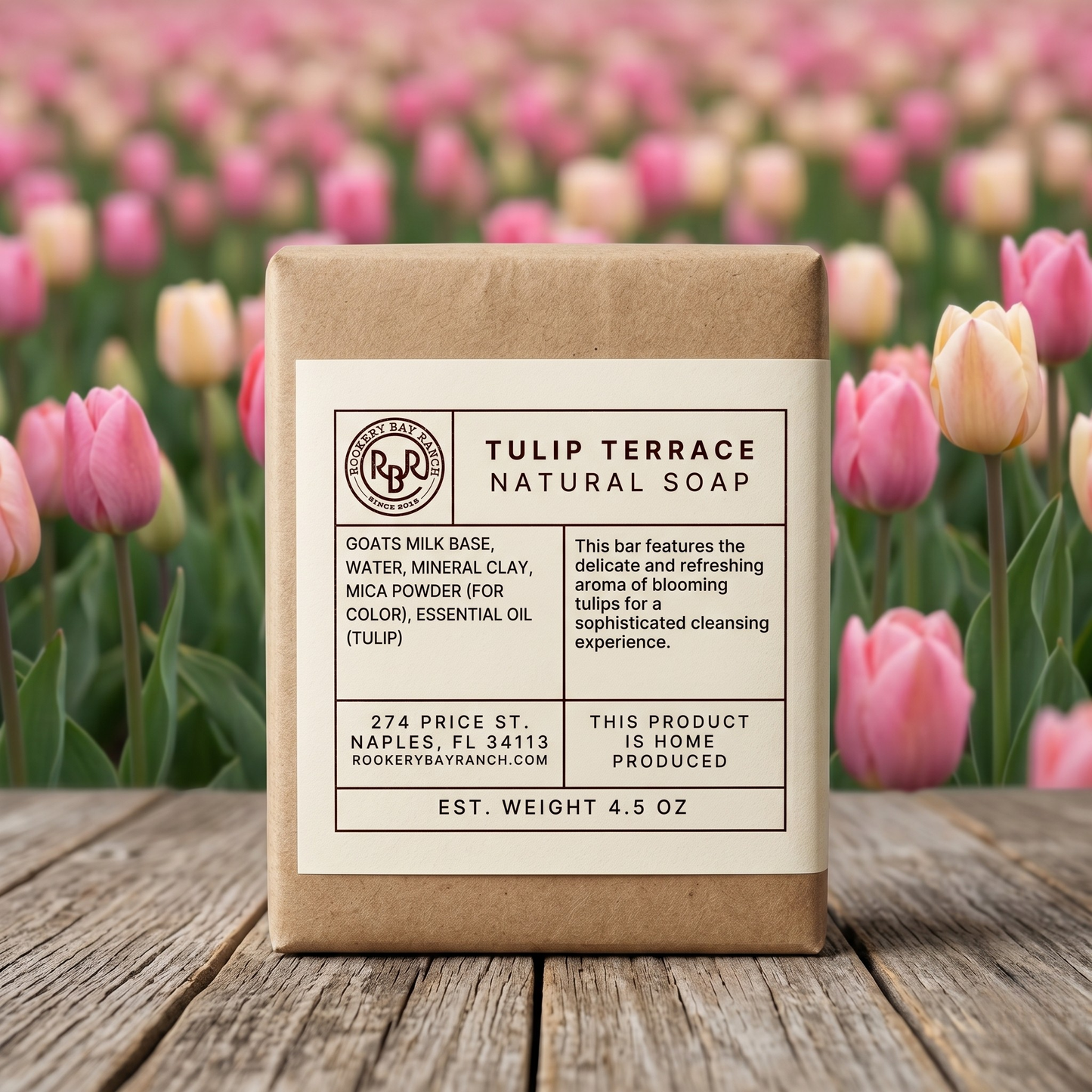 Tulip Terrace Goat’s Milk Soap | 4.5oz