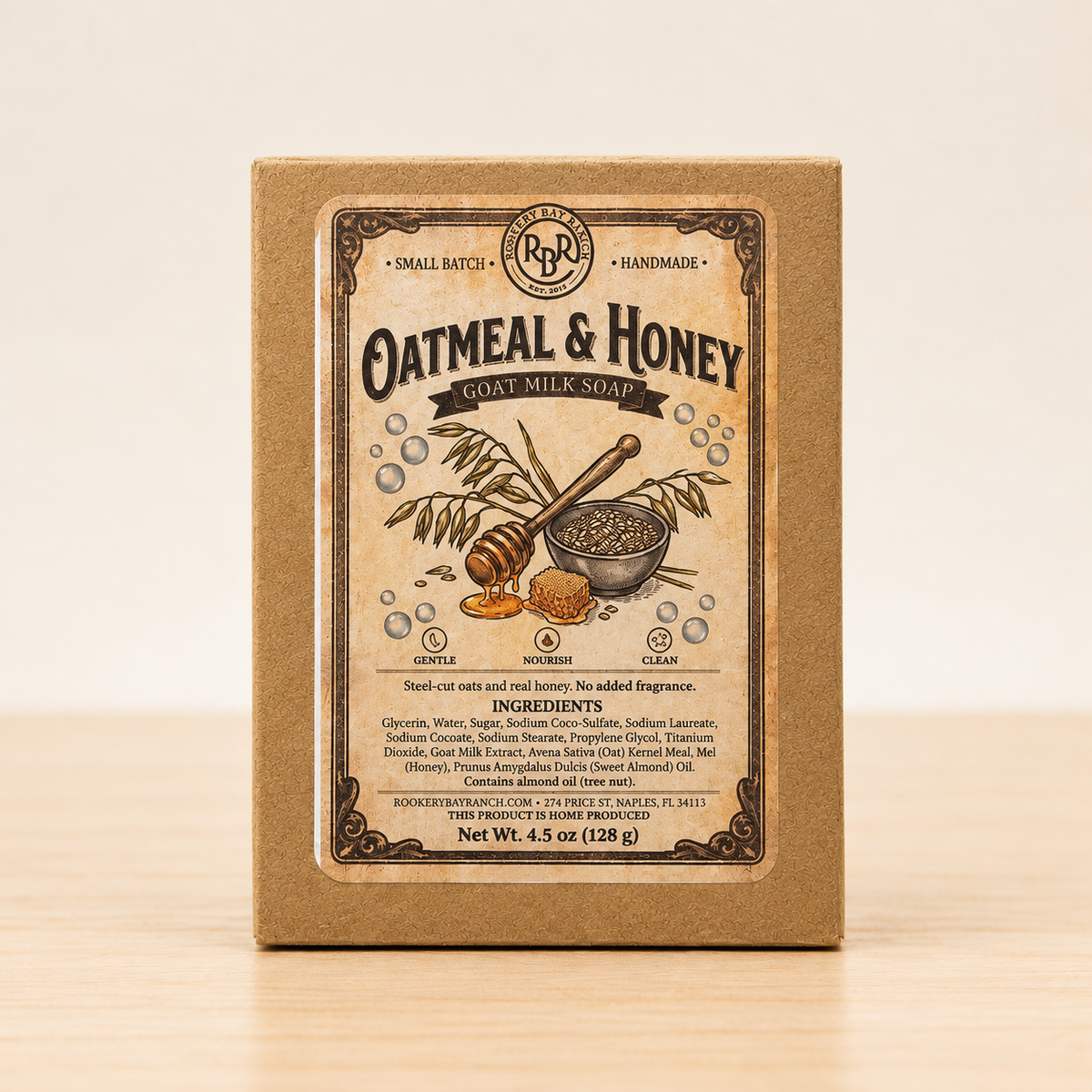 Oatmeal & Honey Goat's Milk Soap | 4.5oz