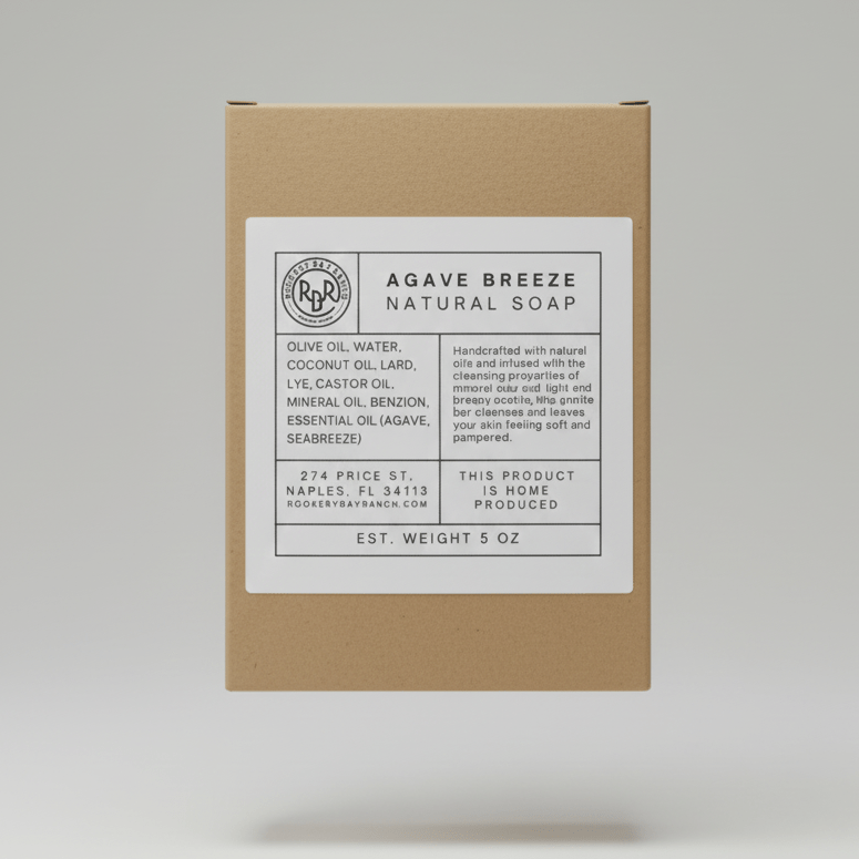 Agave Breeze - Agave & Sea Kelp Handcrafted Soap - Rookery Bay Ranch Candles and Soaps