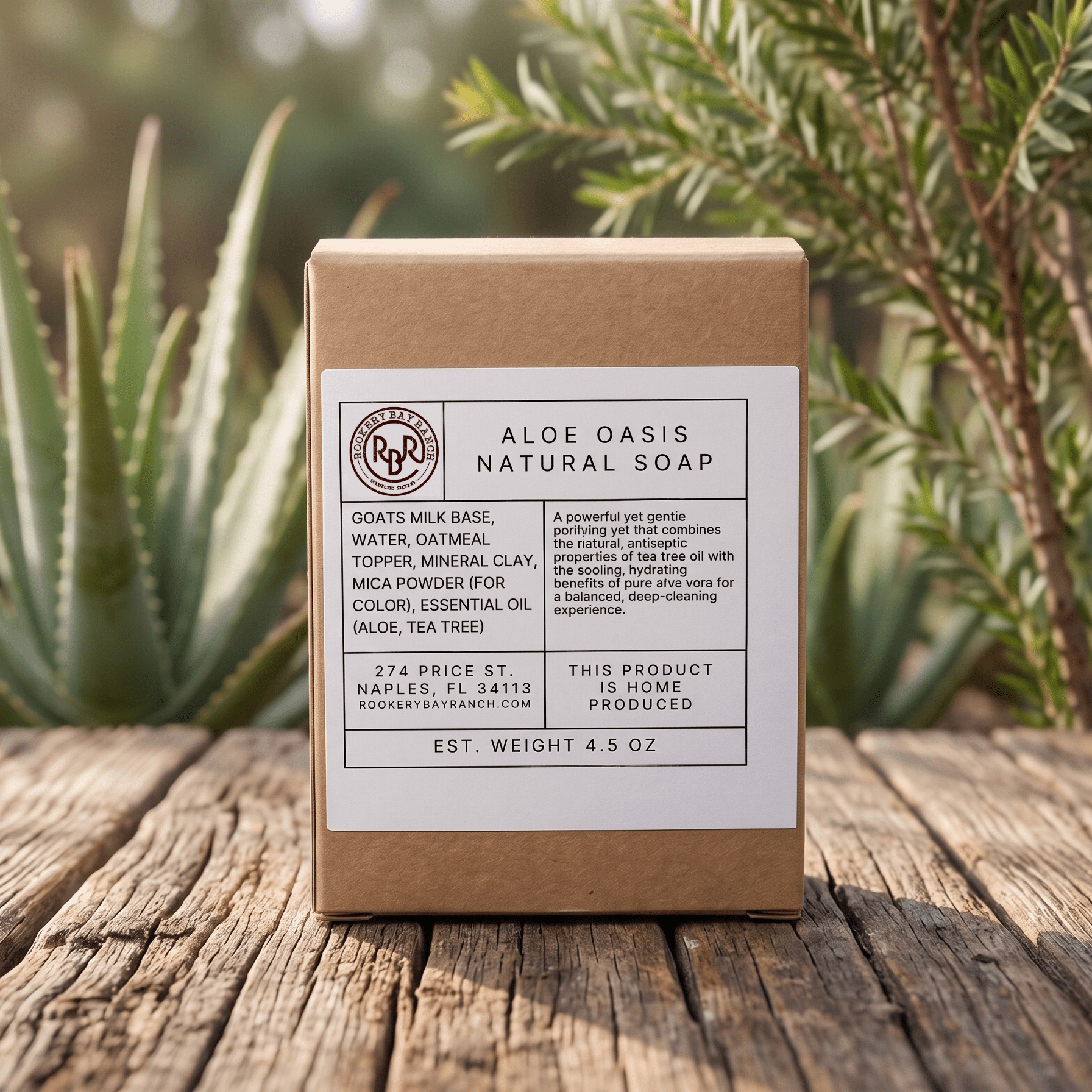 Aloe Oasis Goat’s Milk Soap | 4.5oz - Rookery Bay Ranch
