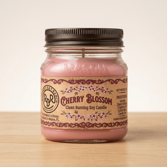 Cherry Blossom Soy Candle | 8oz - Rookery Bay Ranch