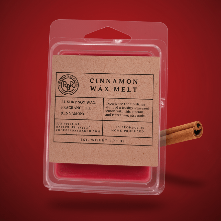 Cinnamon Soy Wax Melt - Rookery Bay Ranch Candles and Soaps