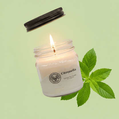 Citronella Breeze Soy Candle - Rookery Bay Ranch Candles and Soaps