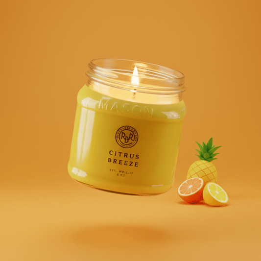 Citrus Breeze Soy Candle | 8oz - Rookery Bay Ranch Candles and Soaps