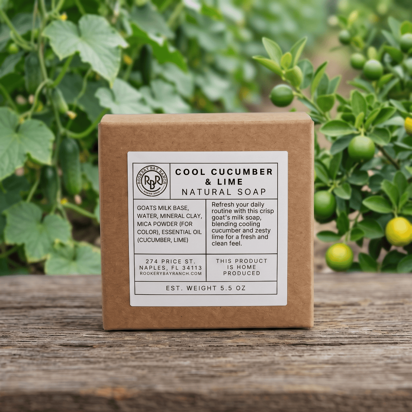 Cool Cucumber & Lime Natural Soap | 5.5oz - Rookery Bay Ranch