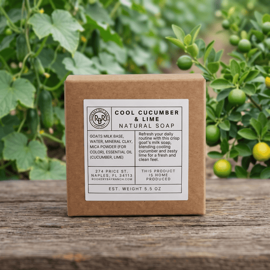 Cool Cucumber & Lime Natural Soap | 5.5oz - Rookery Bay Ranch