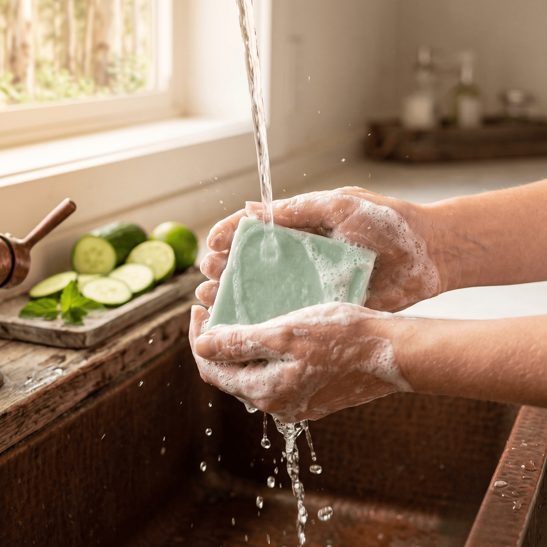 Cool Cucumber & Lime Natural Soap | 5.5oz - Rookery Bay Ranch