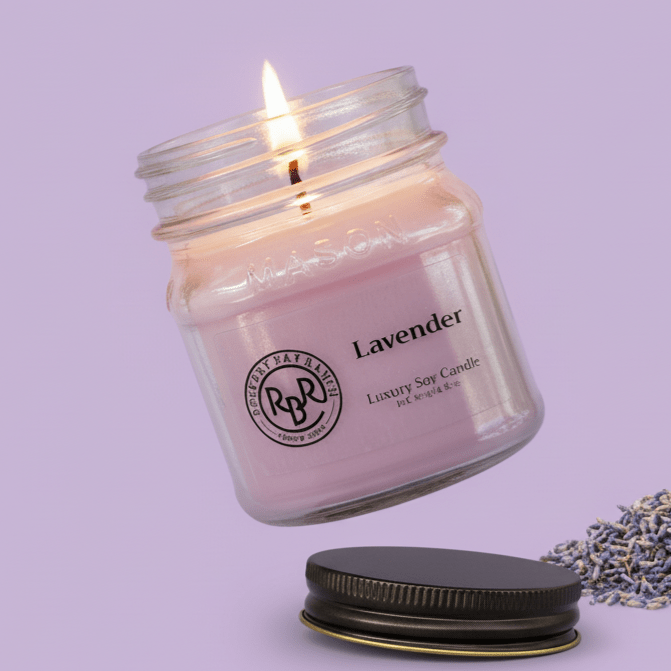 Dreamy Lavender Soy Candle - Rookery Bay Ranch Candles and Soaps