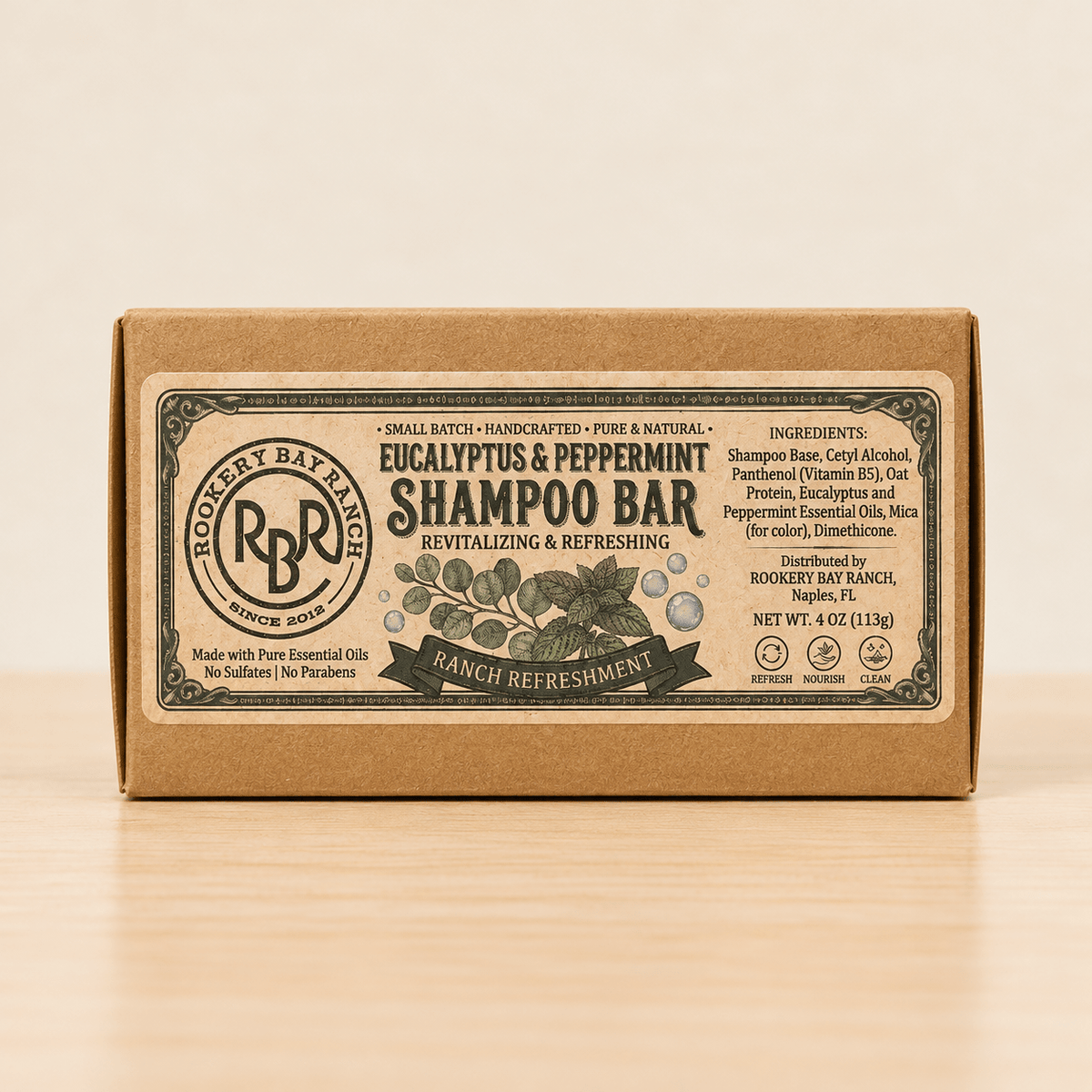 Eucalyptus & Peppermint Shampoo | 4oz - Rookery Bay Ranch