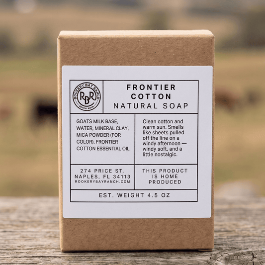 Frontier Cotton Goat's Milk Soap | 4.5oz - Rookery Bay Ranch