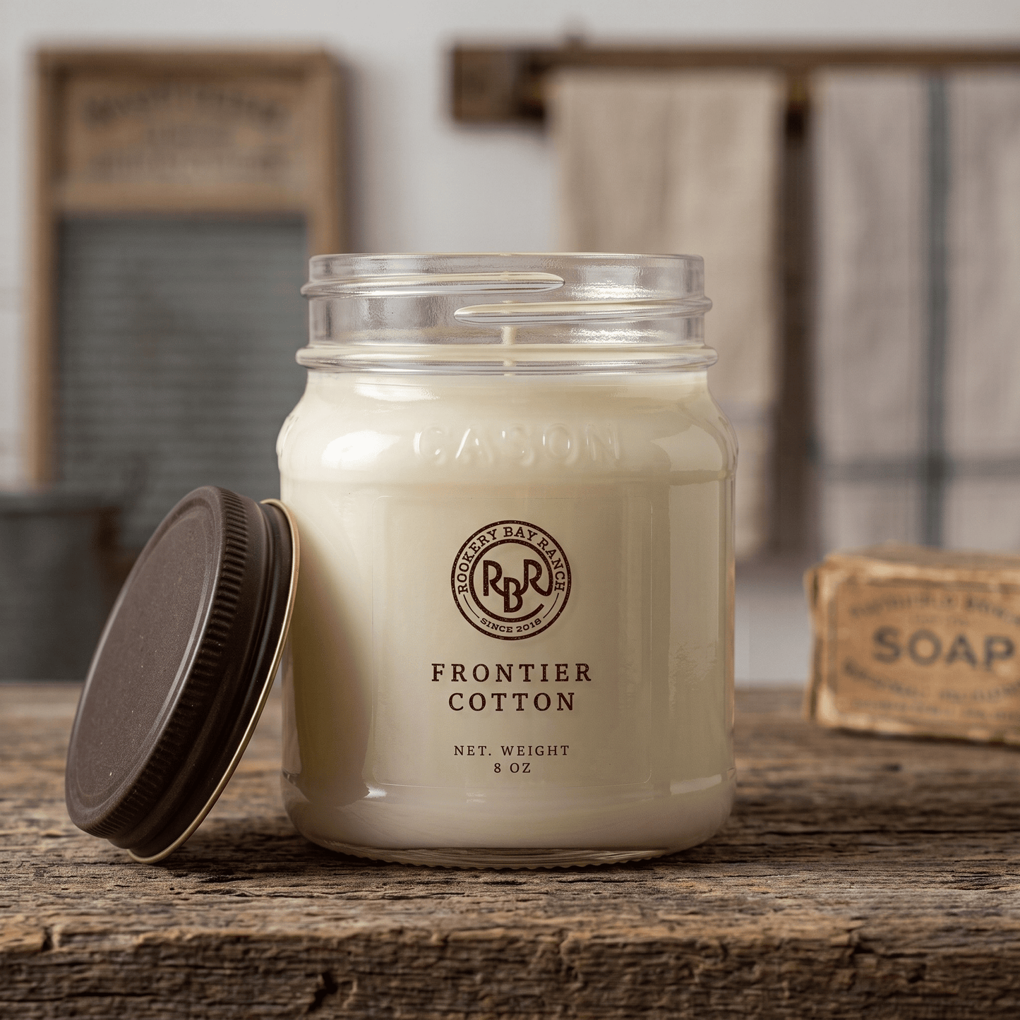 Frontier Cotton Luxury Soy Candle | 8oz - Rookery Bay Ranch