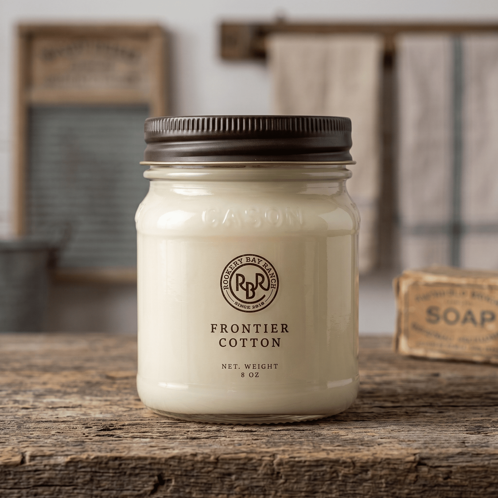 Frontier Cotton Luxury Soy Candle | 8oz - Rookery Bay Ranch
