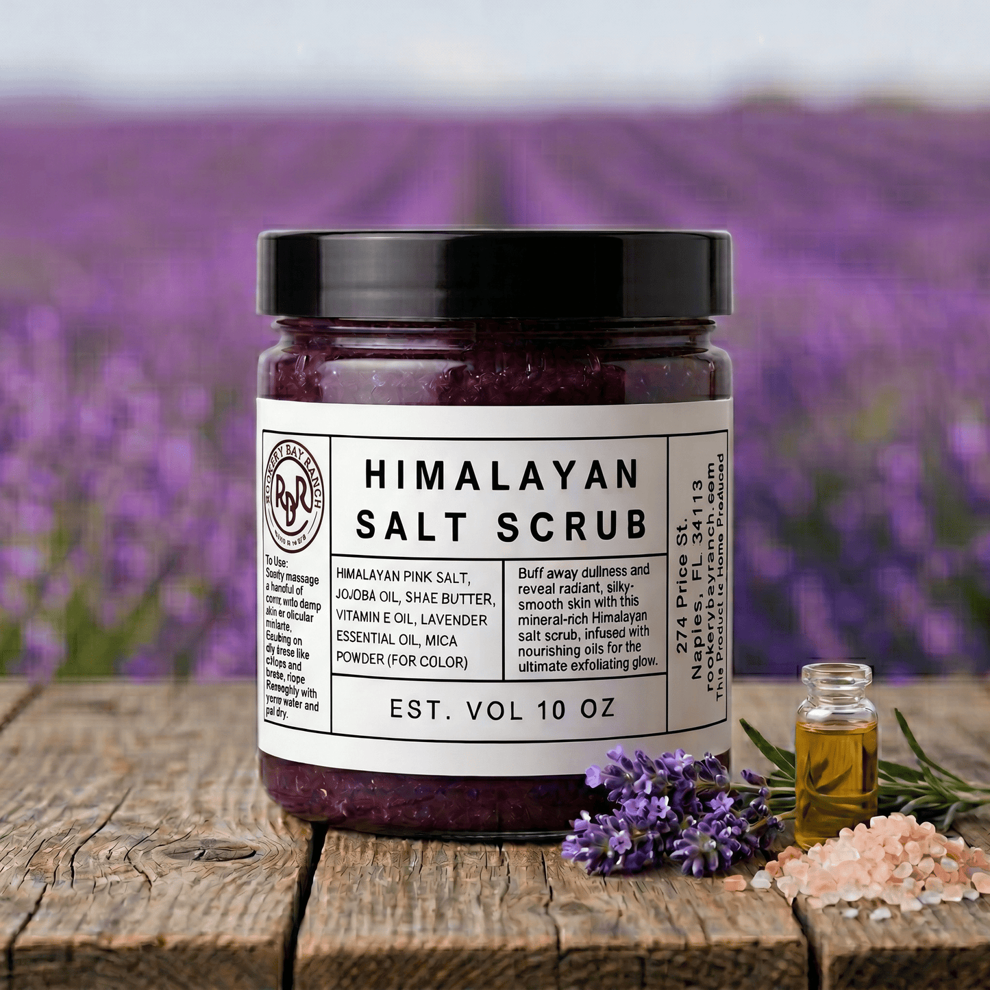 Himalayan Salt Scrub with Lavender - Rookery Bay Ranch