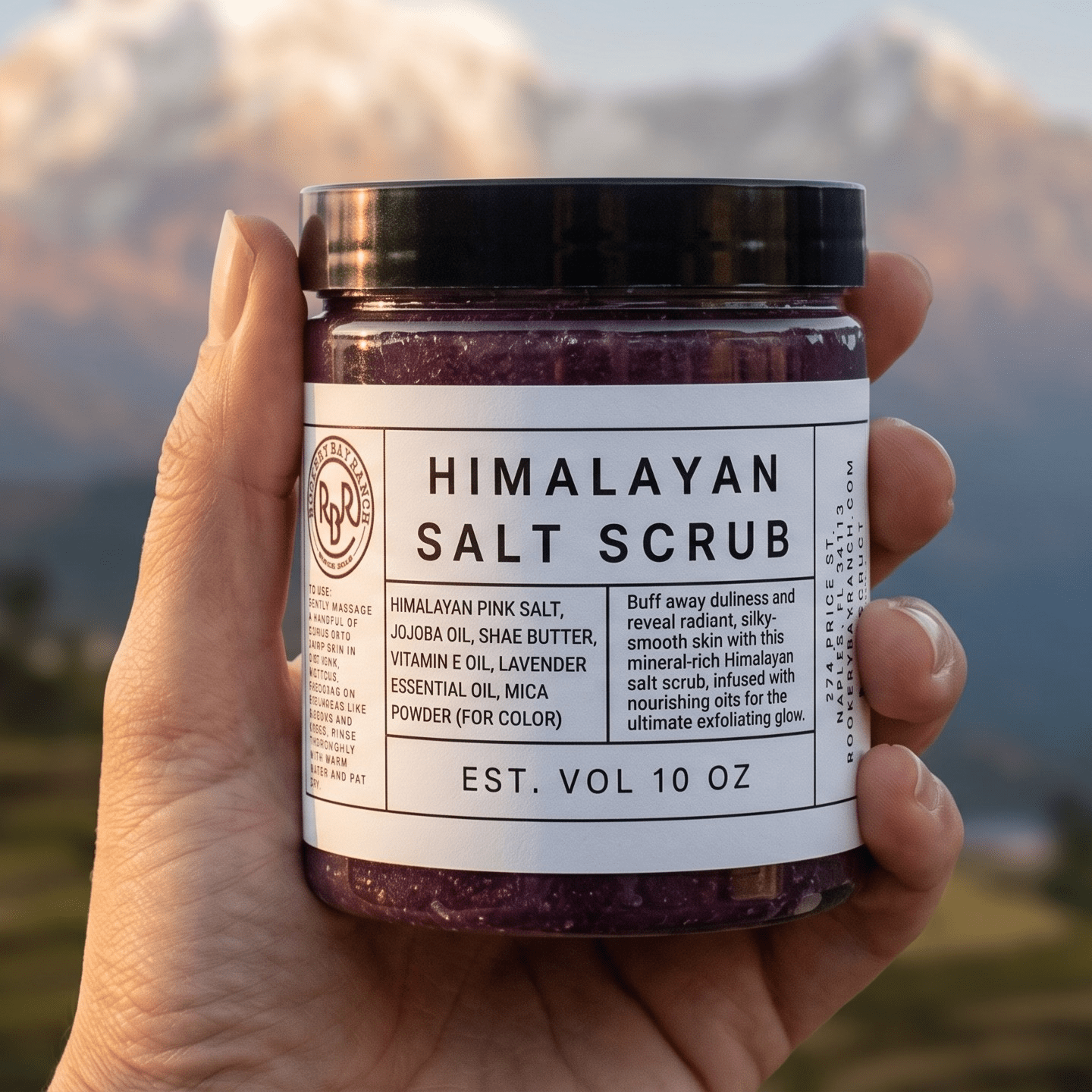 Himalayan Salt Scrub with Lavender - Rookery Bay Ranch