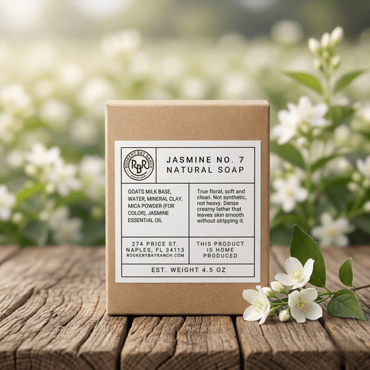 Jasmine No. 7 Goat’s Milk Soap | 4.5oz - Rookery Bay Ranch