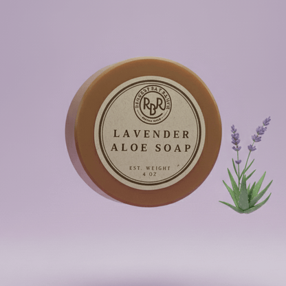 Lavender and Aloe Beauty Natural Soap - Gentle Cleansing Bar - Rookery Bay Ranch Candles and Soaps