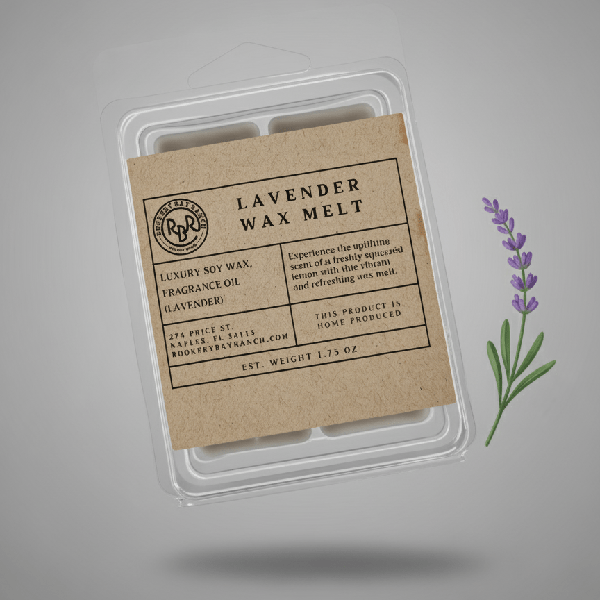 Lavender Soy Wax Melt - Rookery Bay Ranch Candles and Soaps