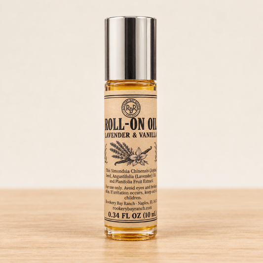 Lavender & Vanilla Jojoba Oil Roll-On | 10 mL - Rookery Bay Ranch