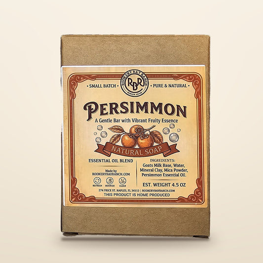 Persimmon Goat's Milk Soap | 4.5oz - Rookery Bay Ranch