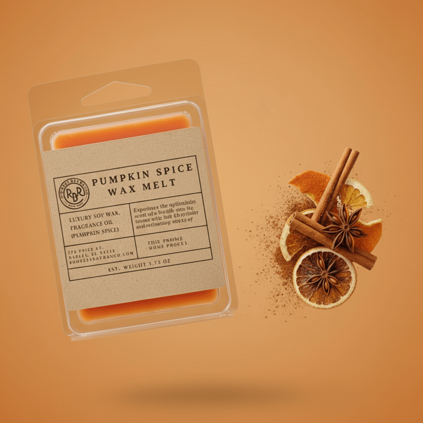 Pumpkin Spice Soy Wax Melt - Rookery Bay Ranch Candles and Soaps
