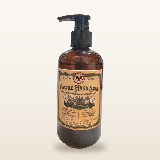 Castile Hand Soap - Unscented | 8 fl oz