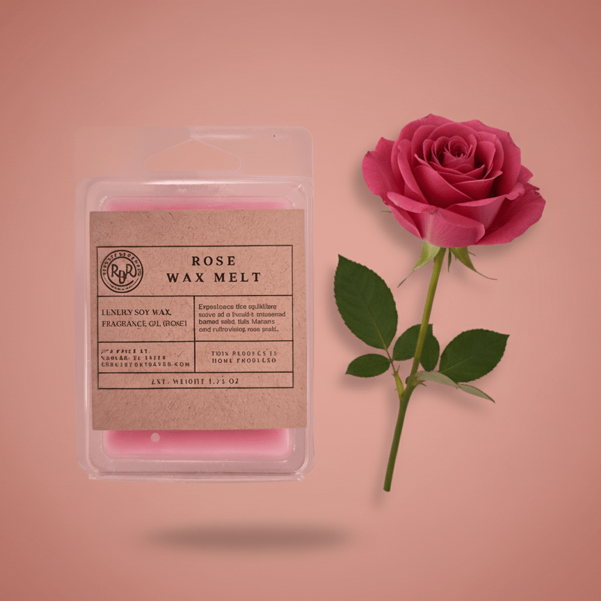 Rose Soy Wax Melt - Rookery Bay Ranch Candles and Soaps
