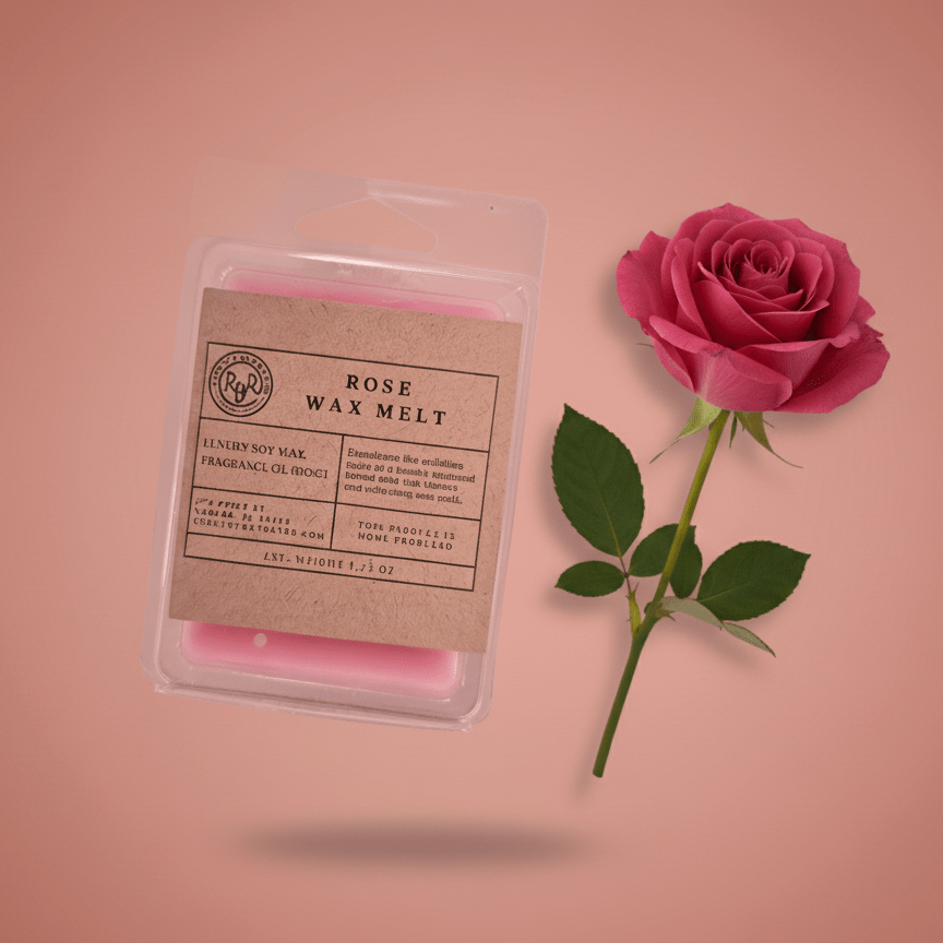 Rose Soy Wax Melt - Rookery Bay Ranch Candles and Soaps