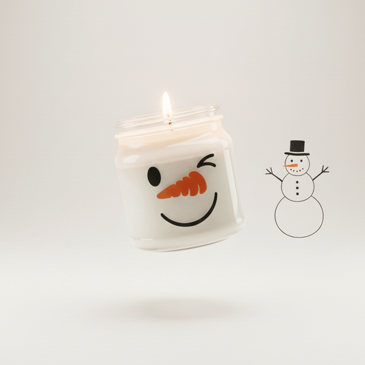Snowman Poop Soy Candle - Rookery Bay Ranch Candles and Soaps