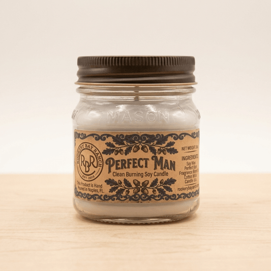 The Perfect Man Soy Candle | 8oz - Rookery Bay Ranch