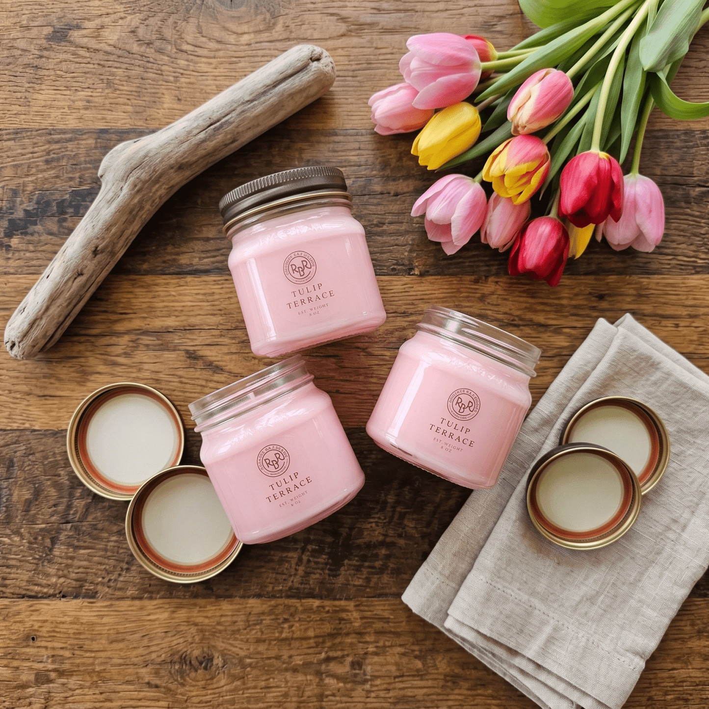 Tulip Terrace Soy Candle | 8oz - Rookery Bay Ranch