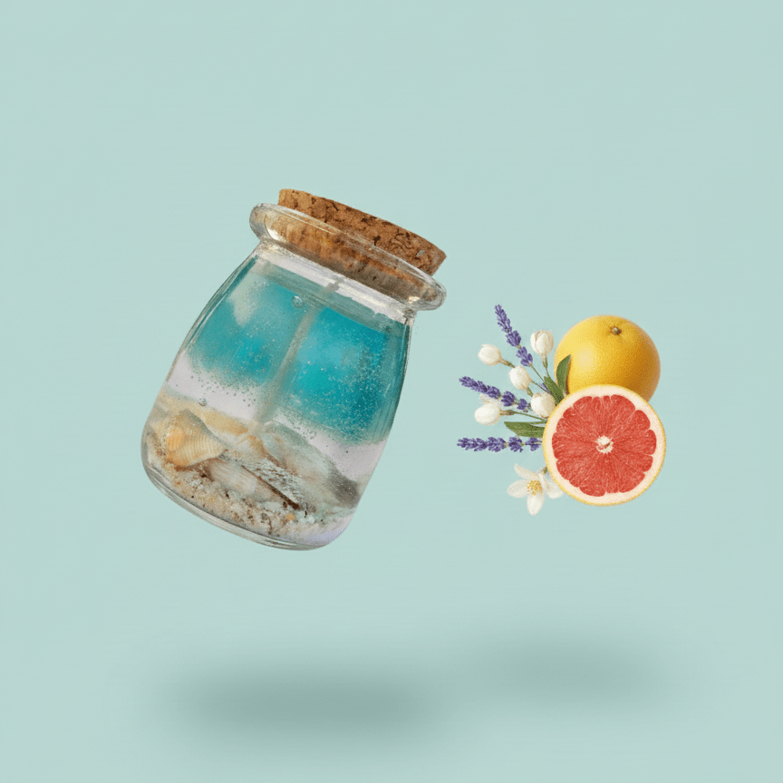 Under the Sea Bottle Candle | 4oz - Rookery Bay Ranch Candles and Soaps