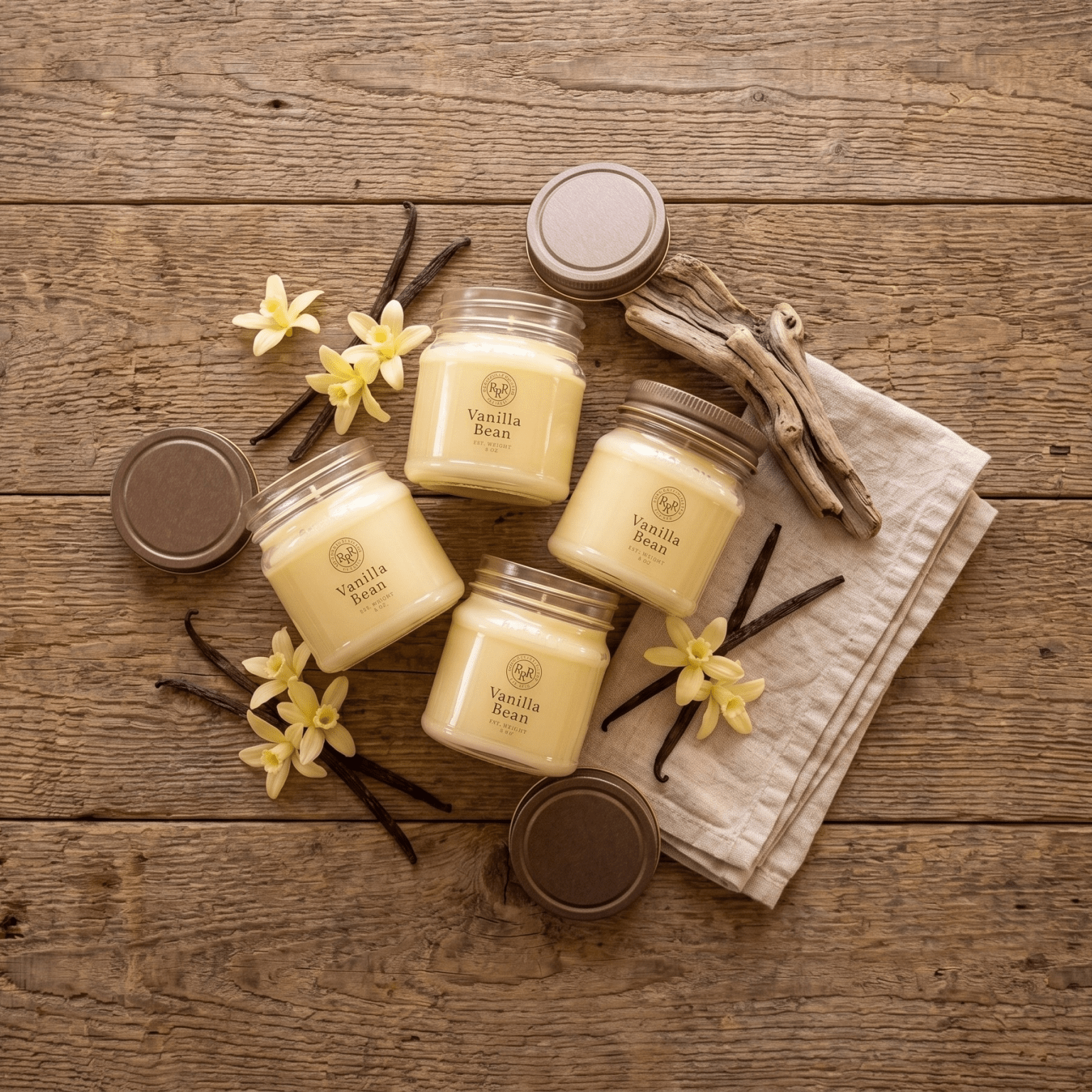 Vanilla Bean Soy Candle | 8oz - Rookery Bay Ranch